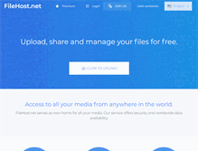 Tablet Screenshot of filehost.net